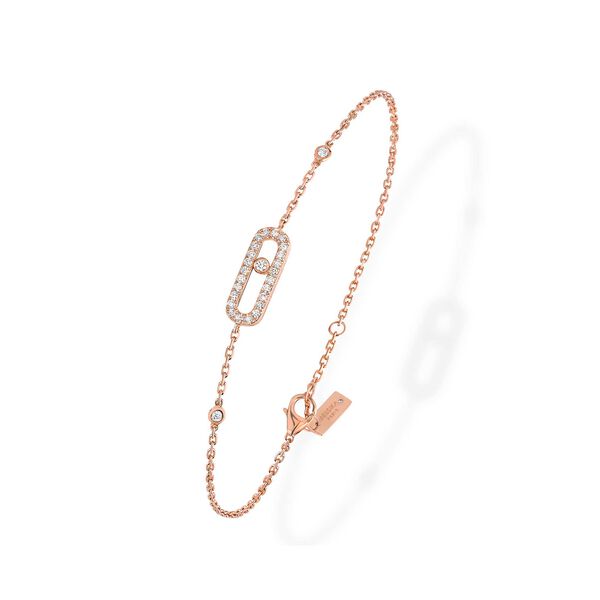 Move Uno Rose Gold and Diamond Pav&eacute; Bracelet